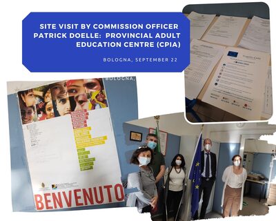 Momenti della site visit a CPIA di Bologna