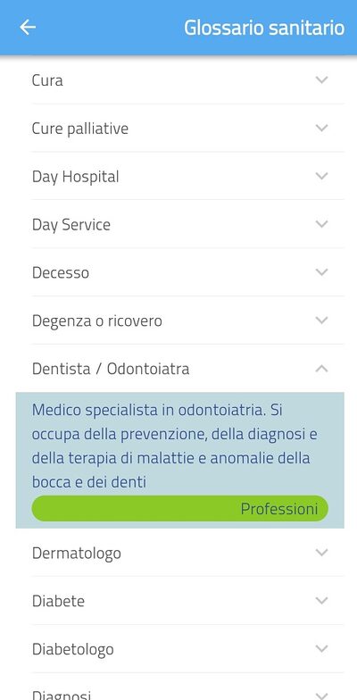 Screenshot app Officina dell'Italiano